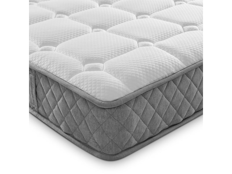  Matelas à ressorts ensachés 90x200 cm,fermeté h3,7 zones de confort,mousse froide,certifié oeko-tex,20 cm,livré roulé,blanc  - Conforama E