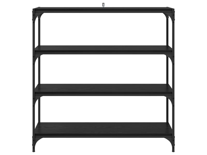  Bibliothèque, meuble de rangement salon chêne noir 100 x 33 x 100 cm  - Conforama E