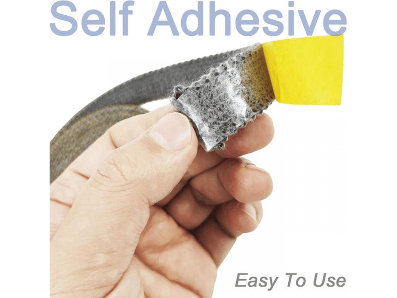 Joint insert cheminée, joints tressé auto-adhésive pour poêle, cheminée, tube poele, porte de four, résistante à la chaleur (3mm x 15mm x 2m) - Conforama D