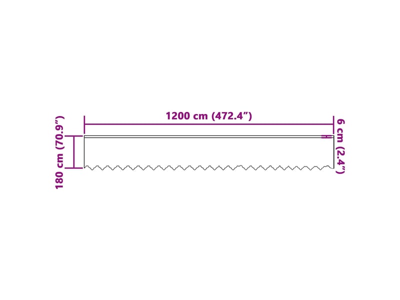  Rideau en dentelle, rideau ajouré, voilage blanc 180 x 1200 cm polyester cf43691  - Conforama E