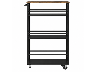 Chariot de rangement polyvalent avec roulettes, étagère de cuisine mobile et compacte