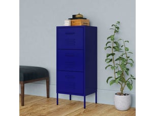 Armoire de rangement, rangement bureau bleu marine 42,5x35x101,5 cm acier shl2452