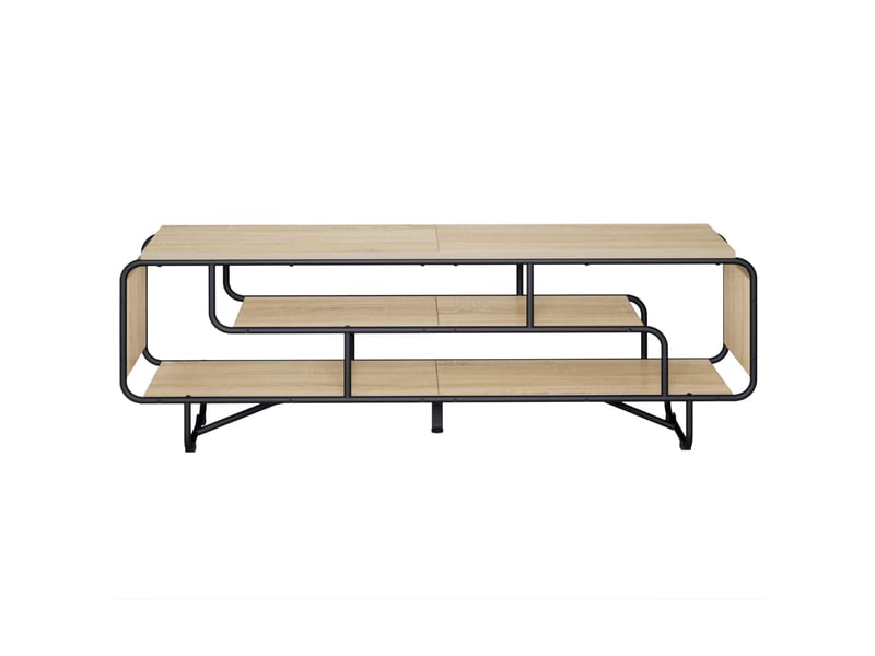  Meuble tv, banc tv 140x36x45 cm chêne sonoma bois d'ingénierie  - Conforama C