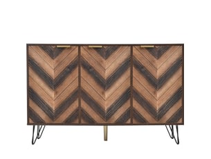 Buffet 3 porte(s) ULEVR - 120 cm coloris naturel