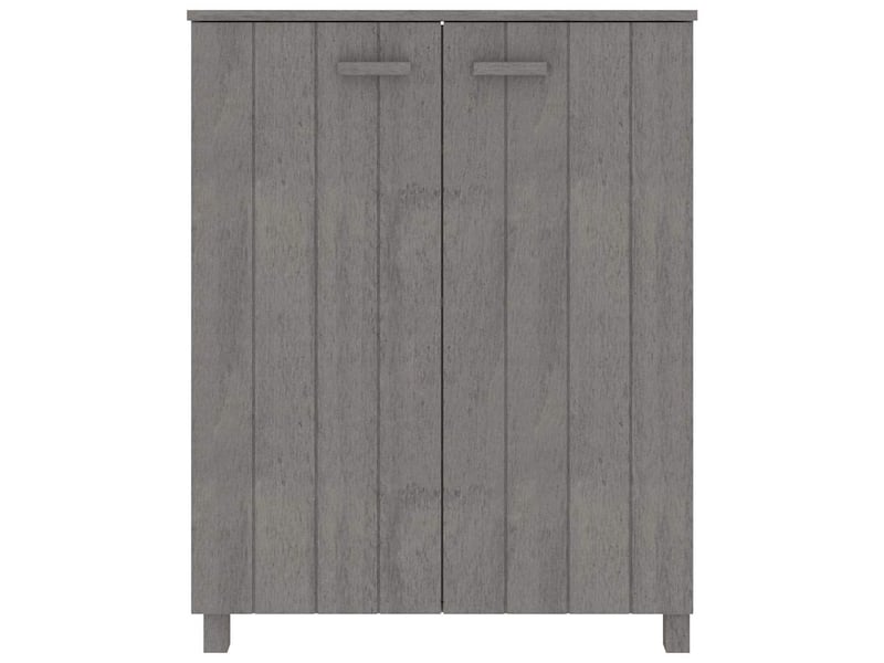  Meuble à chaussure, armoire à chaussures hamar gris clair 85x40x108 cm pin massif  - Conforama C