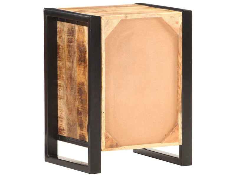  Table de chevet - cabinet de chevet - table de nuit 40x35x55 cm bois de manguier solide  - Conforama C