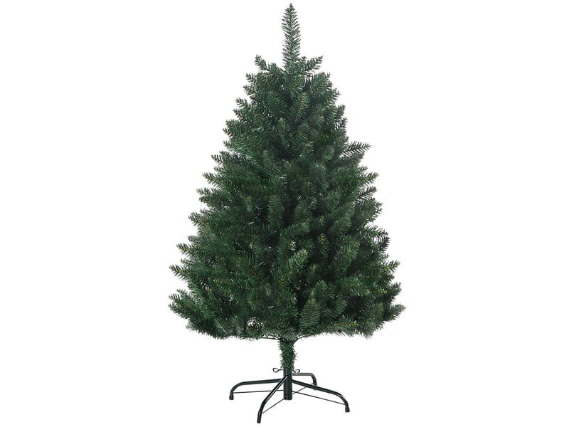  Sapin de noël artificiel 305 branches avec pied croix acier amovible ø 85 x 120h cm vert  - Conforama B