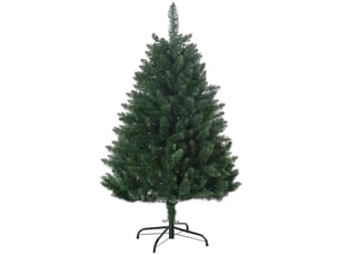 Sapin de noël artificiel 305 branches avec pied croix acier amovible ø 85 x 120h cm vert