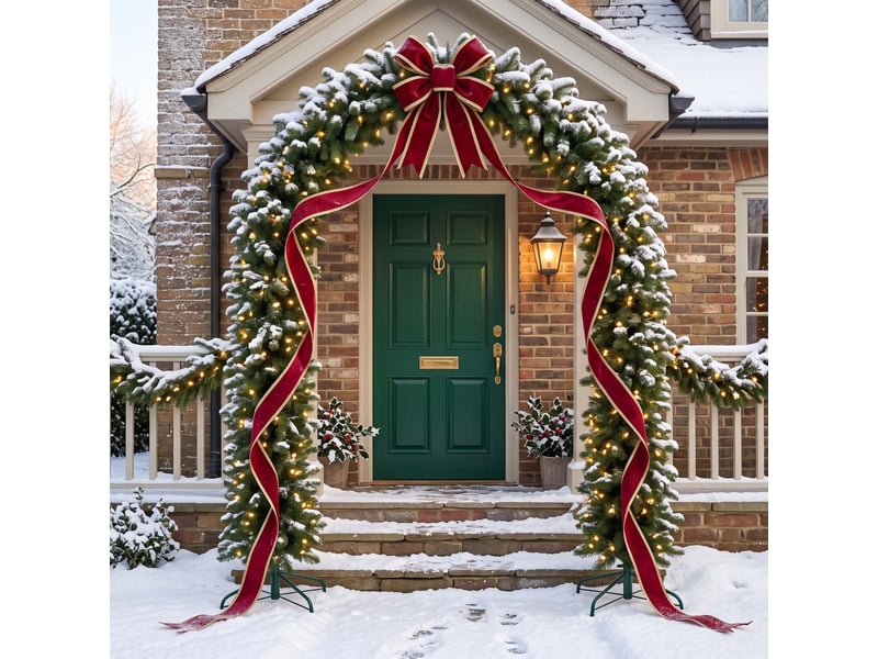  Arche de noël springos®, guirlande artificielle de 250 cm  - Conforama B