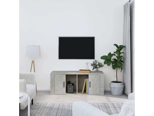 Meuble tv coloris gris 100 cm <strong></strong>  <strong></strong>