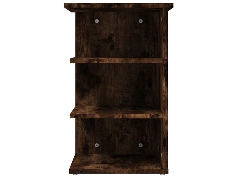  Buffet - armoire latérale chêne fumé 35x35x55 cm bois d'ingénierie  - Conforama E