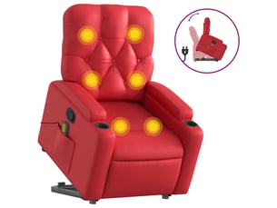 Fauteuil fixe  <strong></strong> Tissu rouge