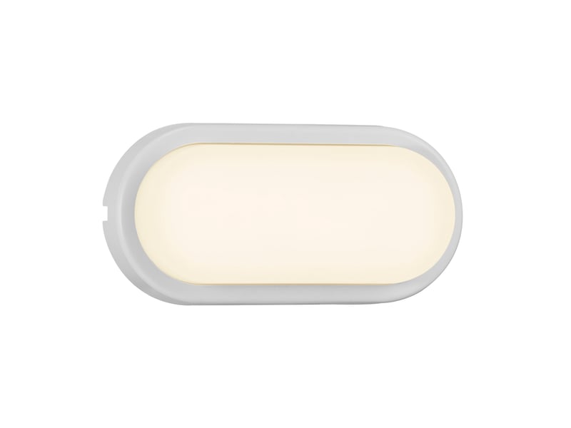  Applique murale extérieur ovale, cuba en plastique blanc, ip54, nordlux 2019181001 - Conforama C