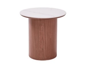 Nordlys - table appoint bout de canapé en bois noyer marron