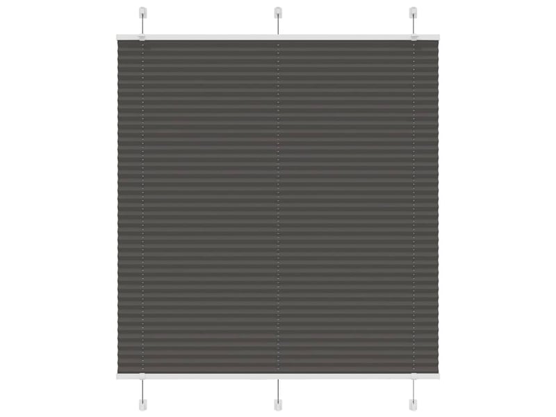  Store plissé, store de fenêtre noir 120x150 cm largeur du tissu 119,4cm polyester cf46929  - Conforama B