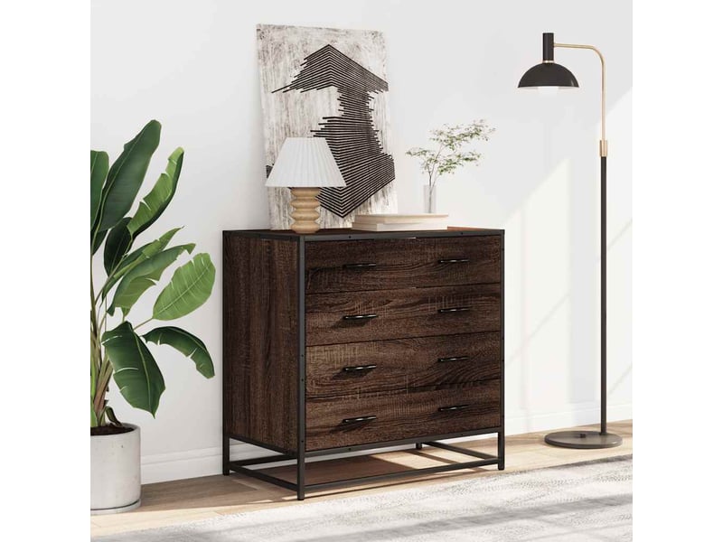  Commode chambre adulte, armoire à tiroirs chêne marron 70x41x70cm bois d'ingénierie shl618  - Conforama C