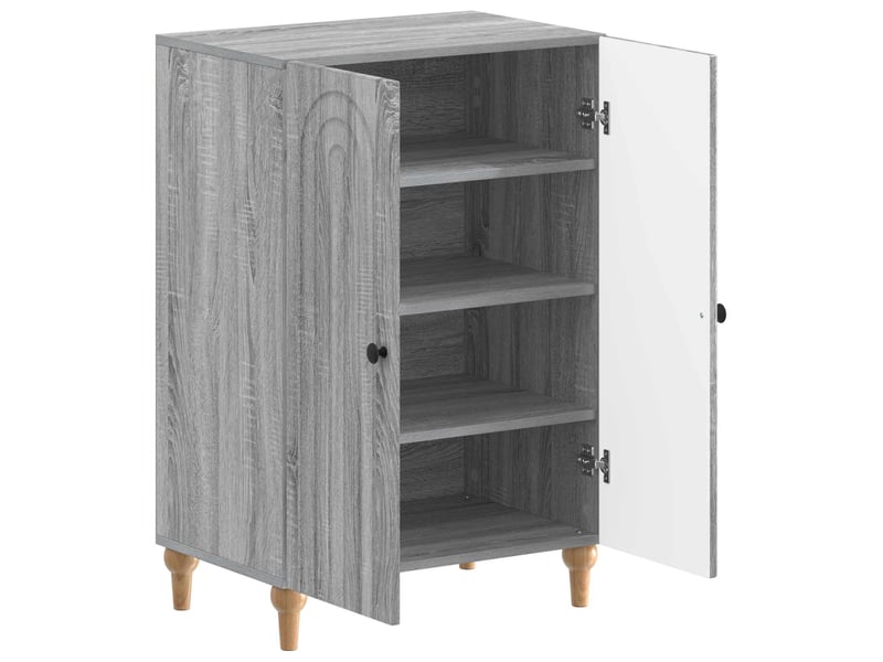  Meuble à chaussure, cabinet à chaussures alkmaar 59,5x39,5x90 cm sonoma gris  - Conforama C