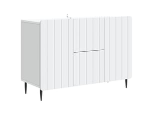 Buffet - bahut - meuble de rangement blanc 89 x 34,5 x 62 cm bois d'ingénierie