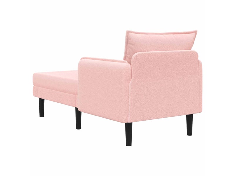  Vidaxl grande méridienne rose bouclé  - Conforama E