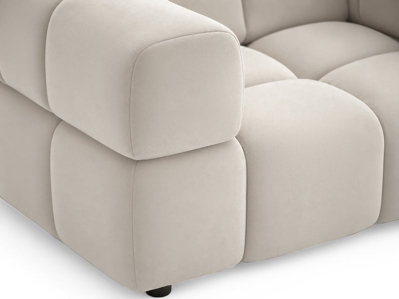  Selsey hollme - fauteuil coque - 150 cm - velours grège Hollme - Conforama E