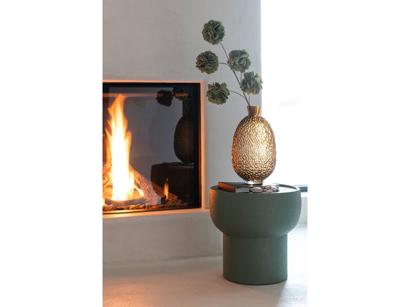  Table d'appoint en métal orla 41cm vert olive  - Conforama C