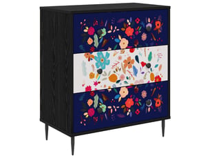 Commode 1 tiroir(s)    <strong></strong> <strong></strong> coloris noir largeur 66 cm