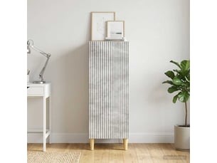 Buffet cuisine, meuble de rangement, bahut gris béton 33 x 34,5 x 90 cm bois d'ingénierie shl66893