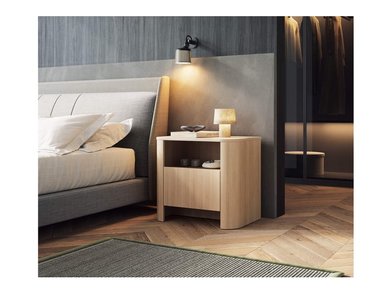 Savio - table de chevet 58cm bois - Conforama B