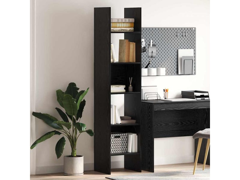  Bibliothèque 5 niveaux, armoire à livres 40 x 35 x 180 cm bois d'ingénierie shl2939  - Conforama B