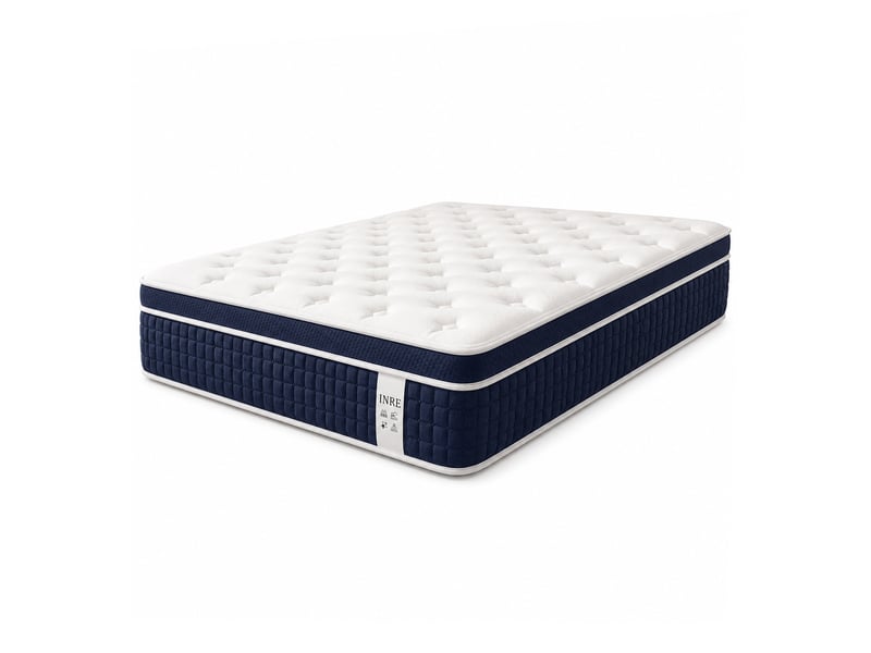  Matelas 75x172 cm inre,30 cm ressorts ensachés, mémoire de forme,conception ergonomique, dureté moyenne et respirant  - Conforama A