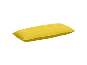 Coussin de dos, coussin de dossier jaune clair 120 x 19 x 50 cm tissu cf54769