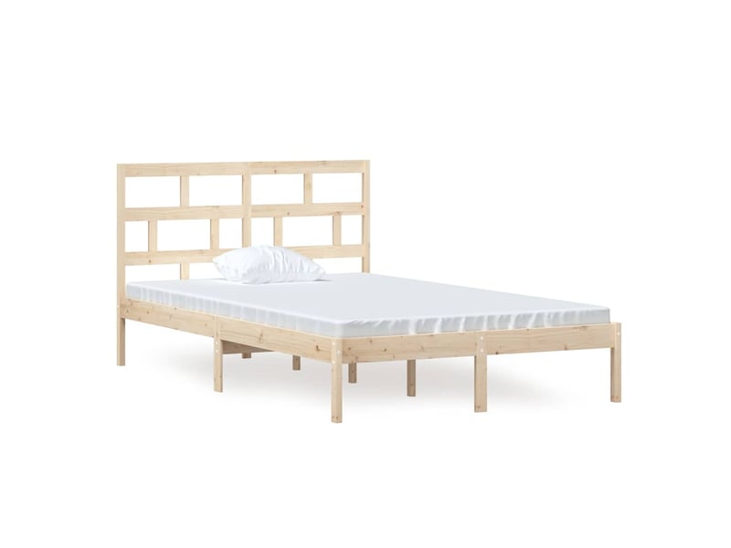  Lit double- lit adulte -  cadre de lit sans matelas bois massif 120x200 cm  - Conforama A