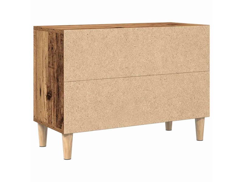  Meuble tv - banc tv - meuble de rangement 69,5 x 30 x 50 cm bois ancien bois d'ingénierie  - Conforama E