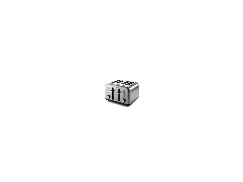  Grille pain 4 fentes courtes qgp240 inox brosse 1800 w 7 niveaux brunissage avec defrost reheat 8268053 - Conforama A