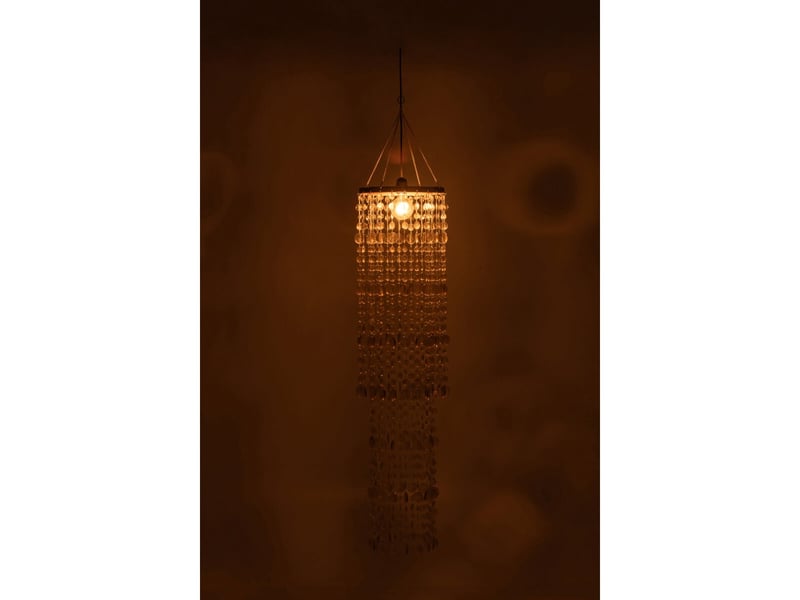  Abat-jour suspension perles tycho 125cm doré  - Conforama C