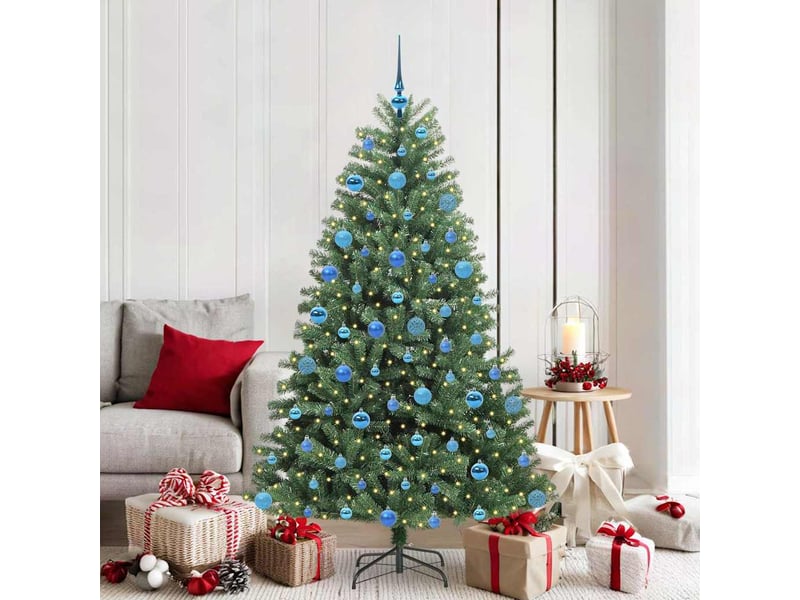  Sapin de noël artificiel, arbre de noël à branches articulées vert 180 cm shl5393  - Conforama B