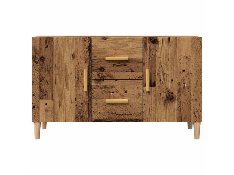  Buffet - bahut - meuble de rangement vieux bois 100x36x60 cm bois d'ingénierie  - Conforama D