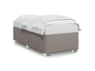 Lit simple 80x200 cm coloris taupe