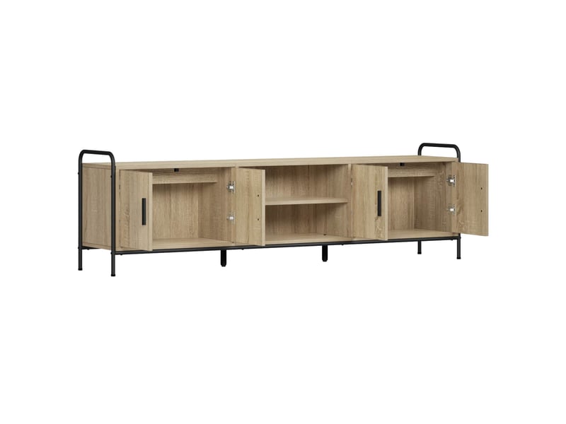 Meuble tv, banc tv 167,5x33x50 cm chêne sonoma bois d'ingénierie  - Conforama C