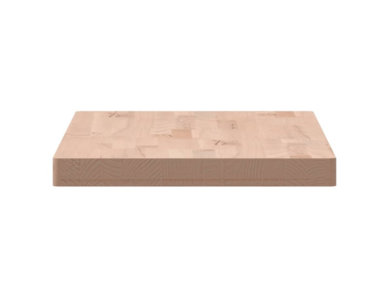  Comptoir de salle de bain, plan de travail 100x50x4 cm bois massif de hêtre cf65705  - Conforama E