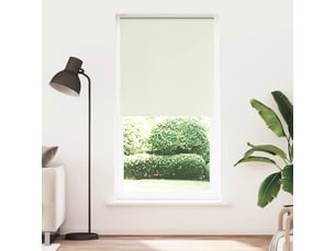 Store enrouleur occultant, store à rouleau blanc cassé 110x210 cm largeur tissu cf45509