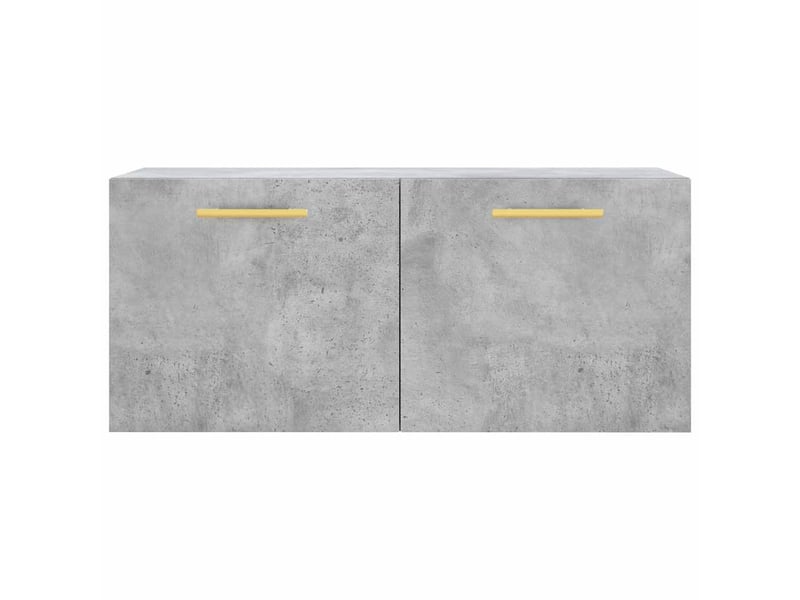  Armoire murale salon gris béton 80x36,5x35cm bois d'ingénierie shl1988  - Conforama E