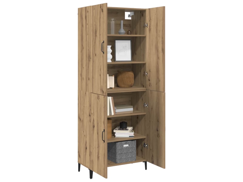  Buffet - haut armoire 2 pc chêne artisanal 69,5 x 34 x 180 cm  - Conforama C