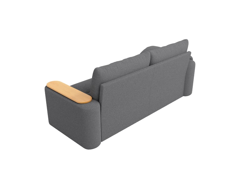  Canapé convertible, canapé-lit, 3 places, gris, adapté à l'espace de vie, mobilier pour espace de vie, pour salon et séjour  - Conforama B