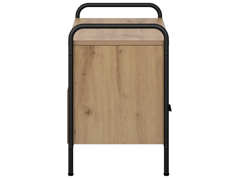  Meuble tv moderne, banc tv 67,5x33x50 cm chêne artisanal bois d'ingénierie shl37048  - Conforama E