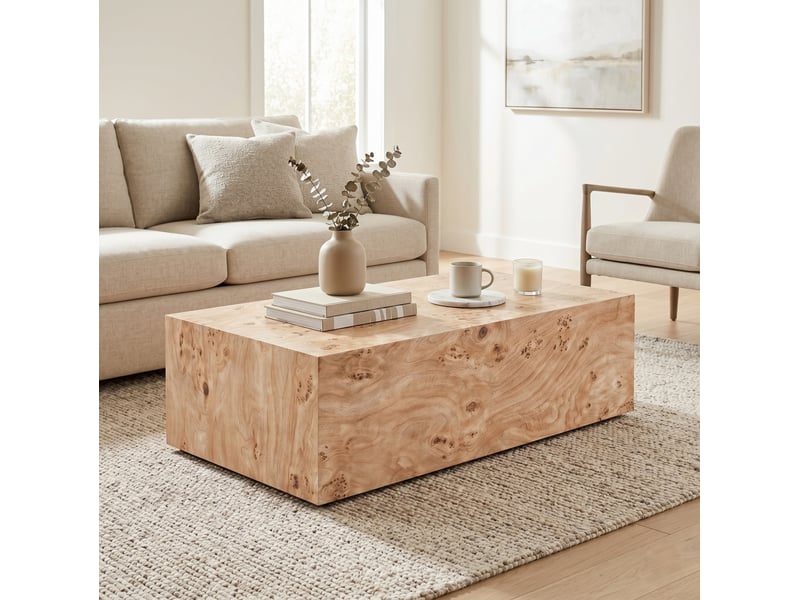  Table basse minimaliste en mdf coloris bois  - Conforama B