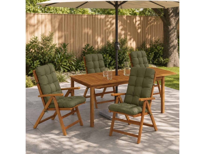  Lot de 4 coussins de chaise à dossier haut vianen cf59333  - Conforama B