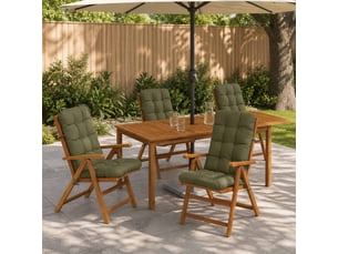 Lot de 4 coussins de chaise à dossier haut vianen cf59333