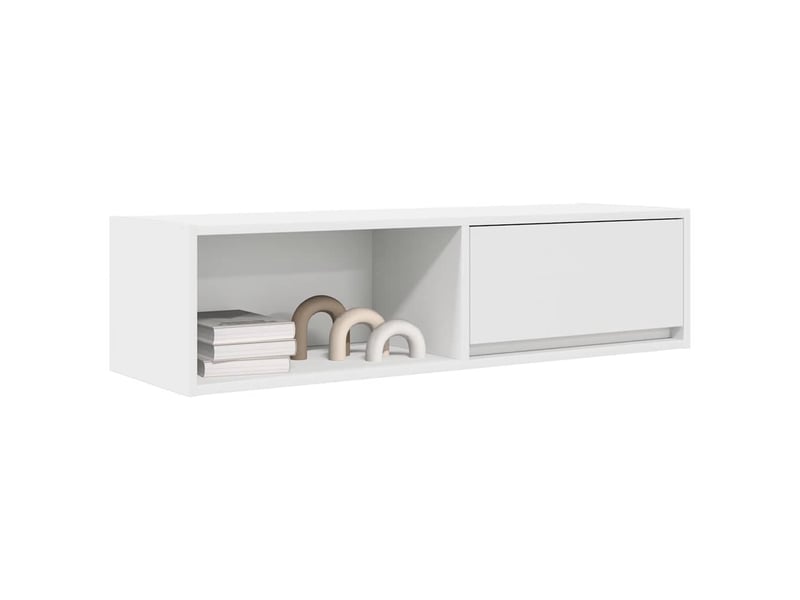 Meubles tv - banc tv - meuble de rangement 2 pcs blanc 100x31x25,5 cm bois d'ingénierie  - Conforama D