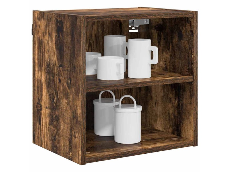  Meuble de rangement cuisine, armoire suspendue chêne fumé 40x29,5x40cm  - Conforama C